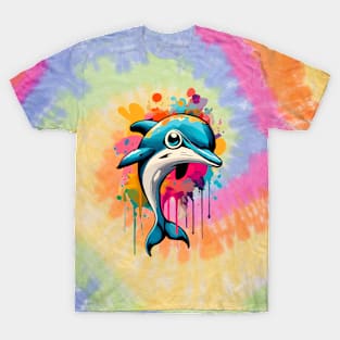 Dolphin Colourful - Cute Dolphin Baby T-Shirt